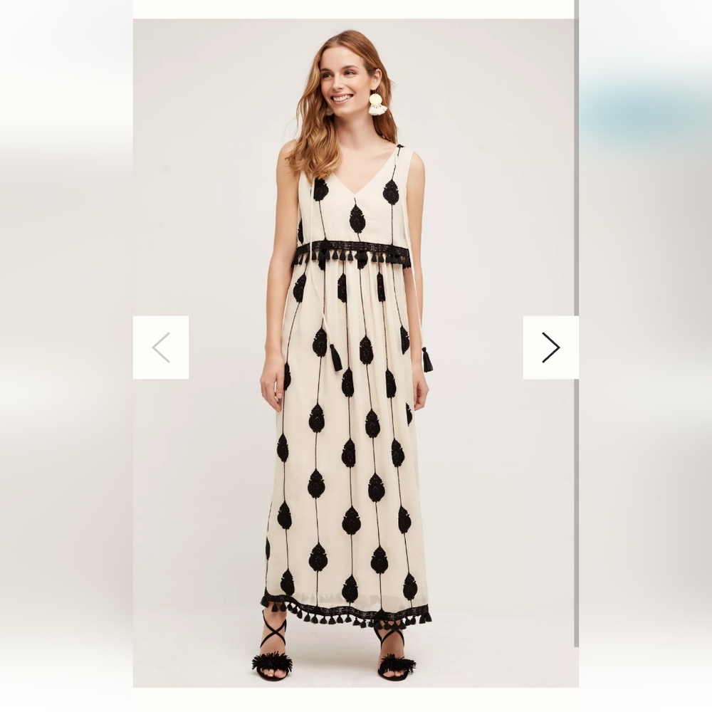 Embroidered Medallion Maxi Dress